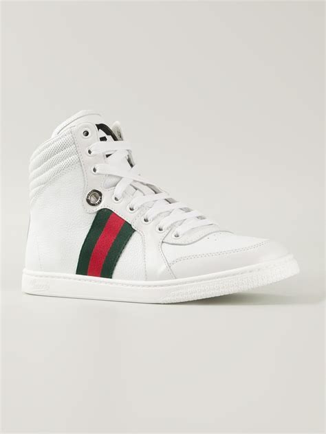 white gucci high top sneakers.